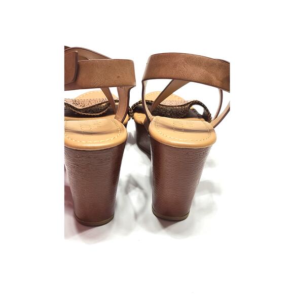 Coconuts by Matisse platform wedge tan sandals women's size 9 - Picture 4 of 8